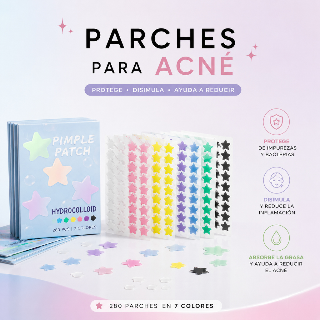 Parches para Acné 280 unidades | Impermeables y Transpirables