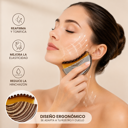 Cepillo Facial de Drenaje Linfático — Esculpido y Contorno