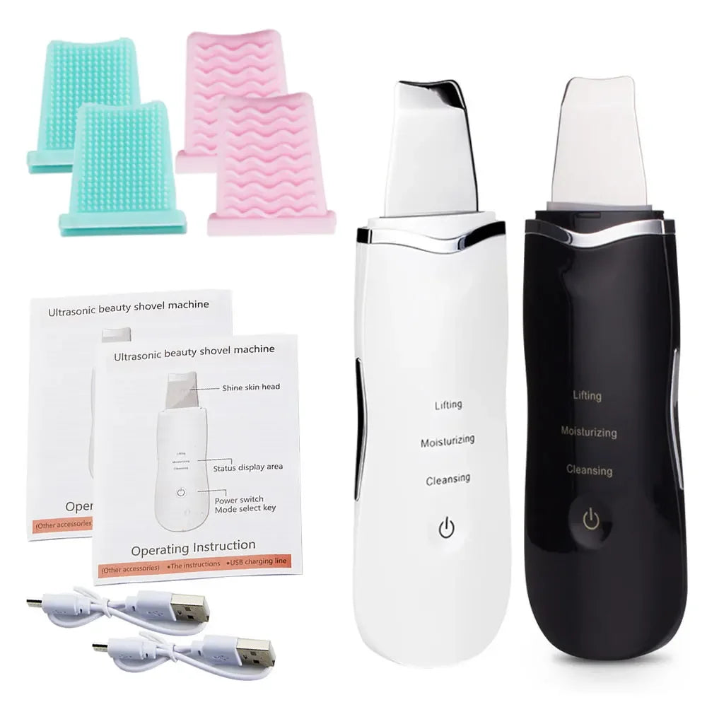 Espátula Ultrasónica Limpiadora Facial | Elimina Puntos Negros y Poros