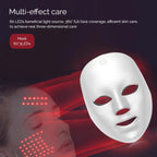 Máscara LED Inalámbrica 7 Colores | Rejuvenecimiento y Firmeza Facial