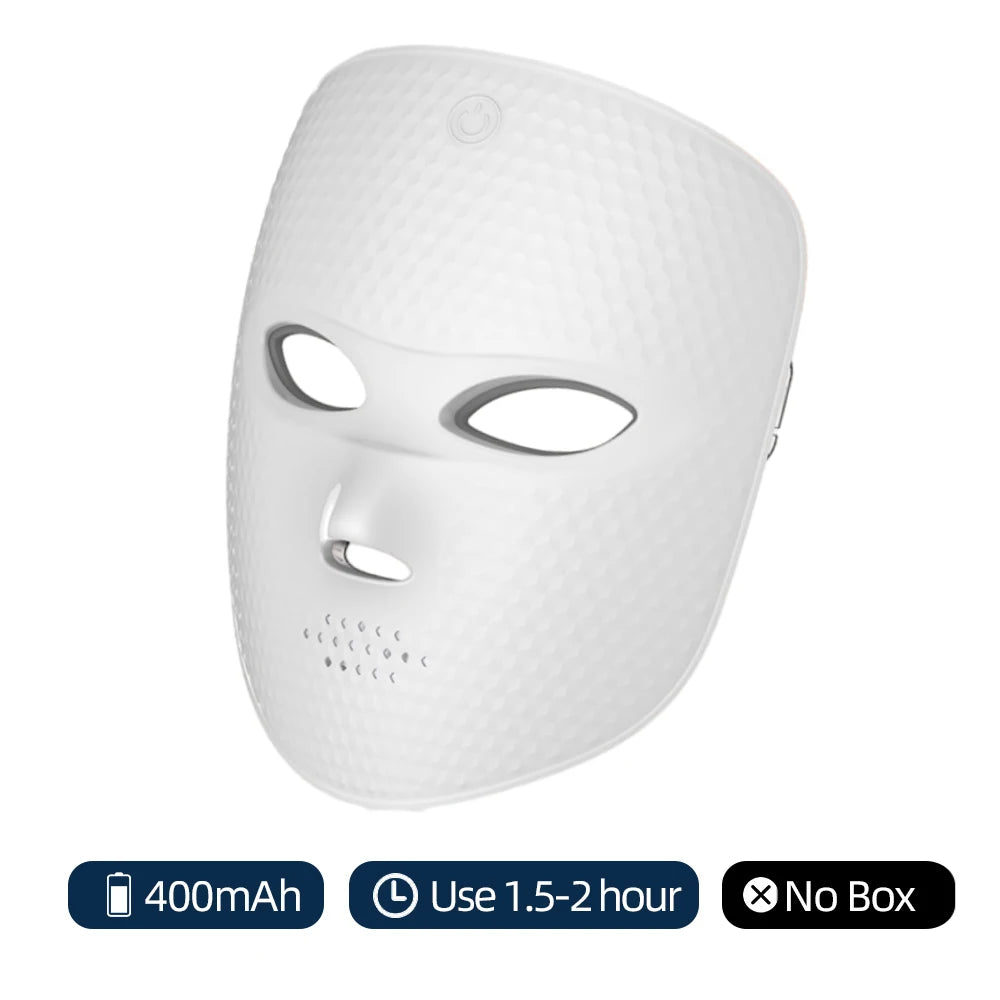 Máscara LED Inalámbrica 7 Colores | Rejuvenecimiento y Firmeza Facial