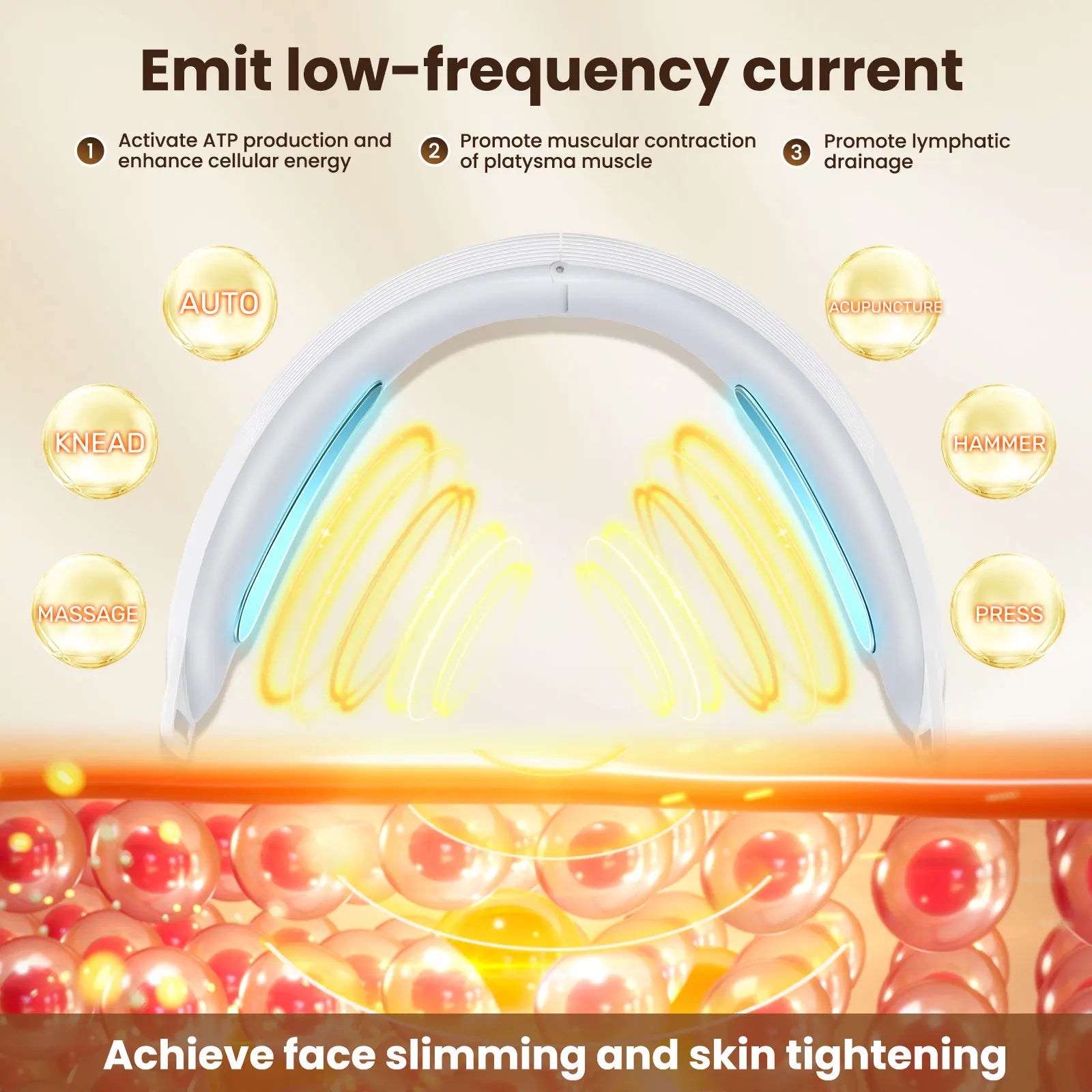 Dispositivo EMS V-Face — Lifting Facial, Doble Mentón y Contorno