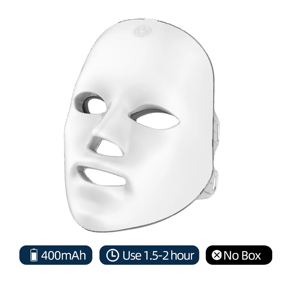 Máscara LED Inalámbrica 7 Colores | Rejuvenecimiento y Firmeza Facial