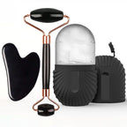 Kit Facial 3 en 1 Ice Therapy (Rodillo de Hielo + Gua Sha + Molde de Silicona Reutilizable)
