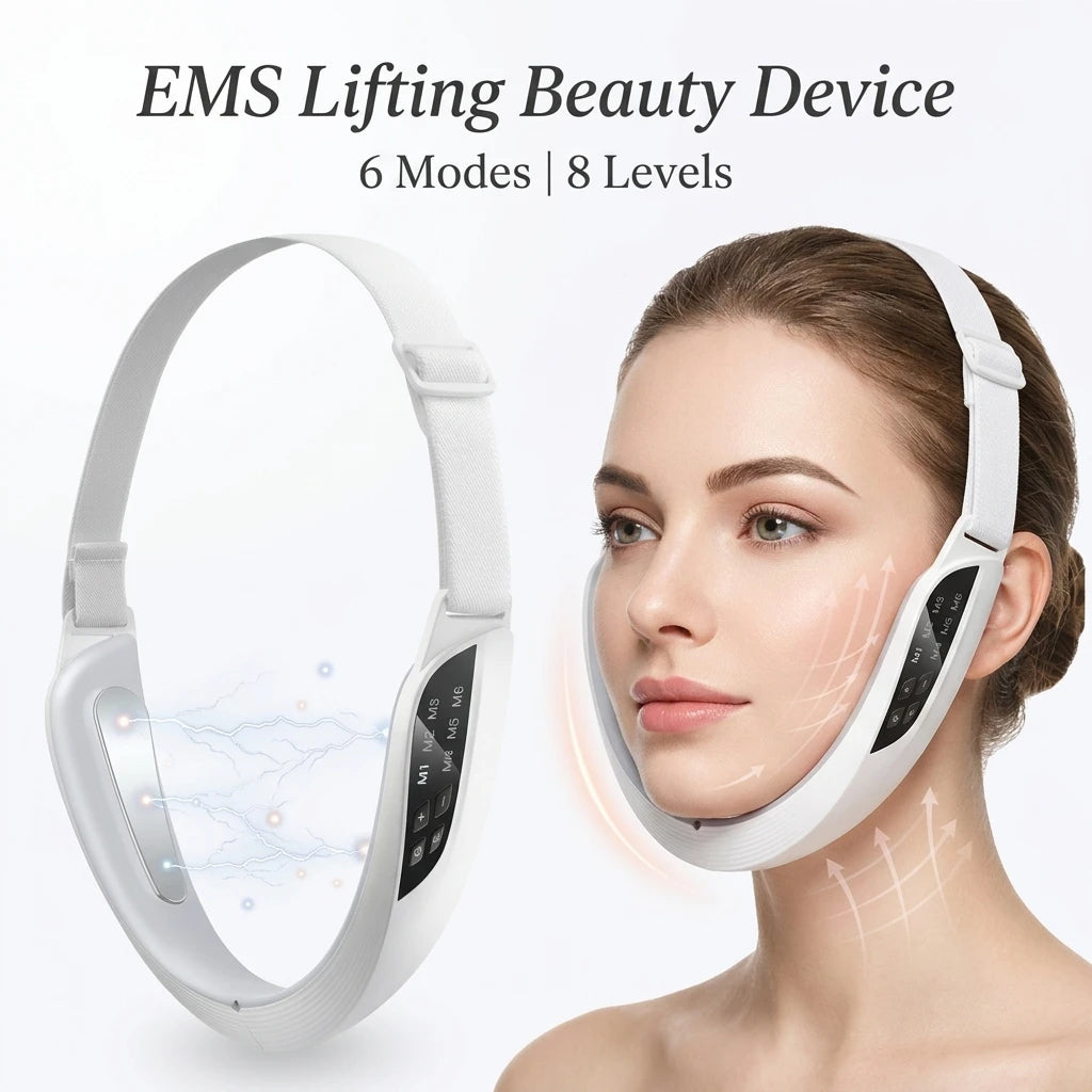 Dispositivo EMS V-Face — Lifting Facial, Doble Mentón y Contorno